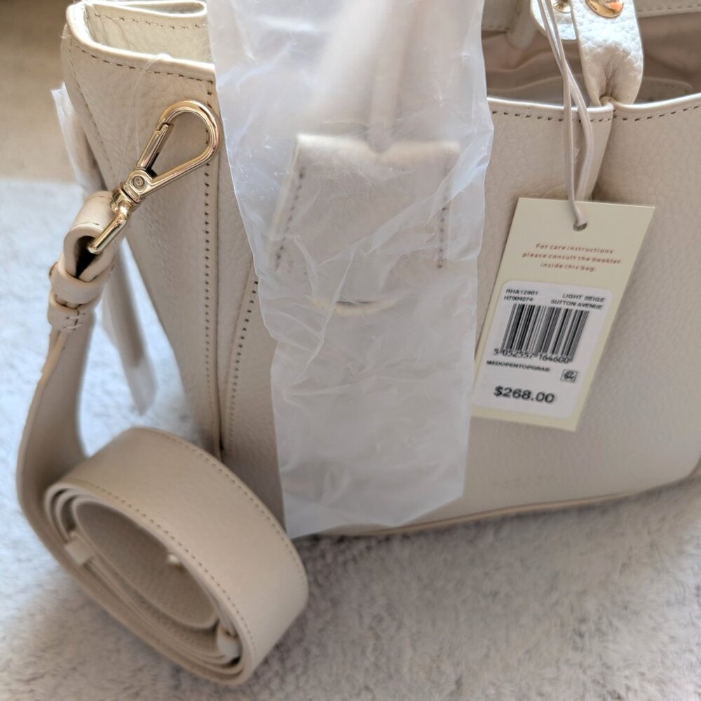 NWT Radley London Sutton Avenue Medium Open Top Grab Satchel Bag (color: birch) - Picture 14 of 15
